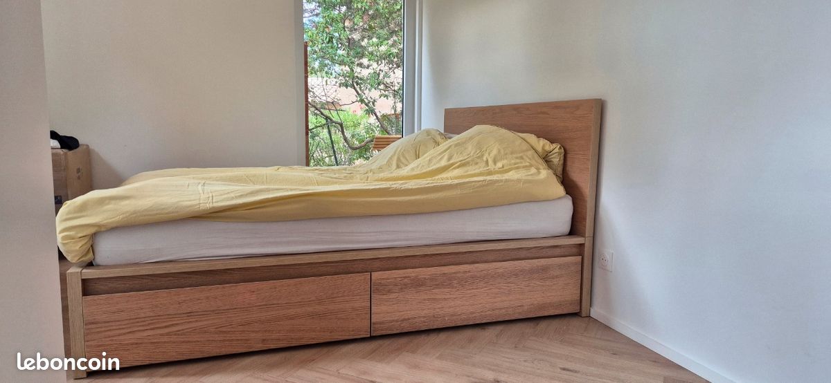 Cadre lit Malm ikea 160x200 (image 1)