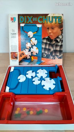 Jeu Dix De Chute MB - Édition Vintage 1977 - Complet - Jeu De Stratégie Pour Enfants