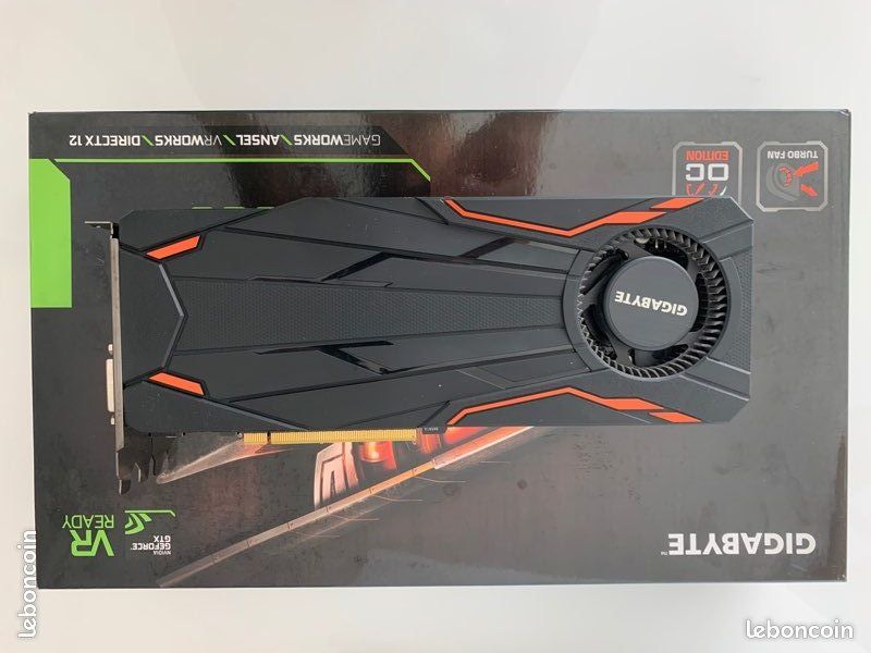 Carte graphique Gigabyte Nvidia GTX 1080 OC Edition - 8 Go (image 1)
