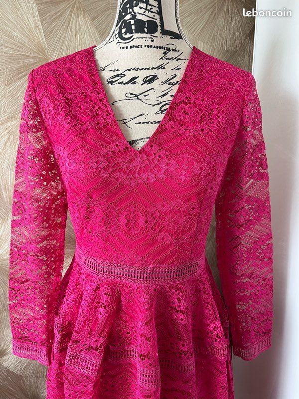 ZARA Mini Robe Grise avec Col NEUVE, Taille XL