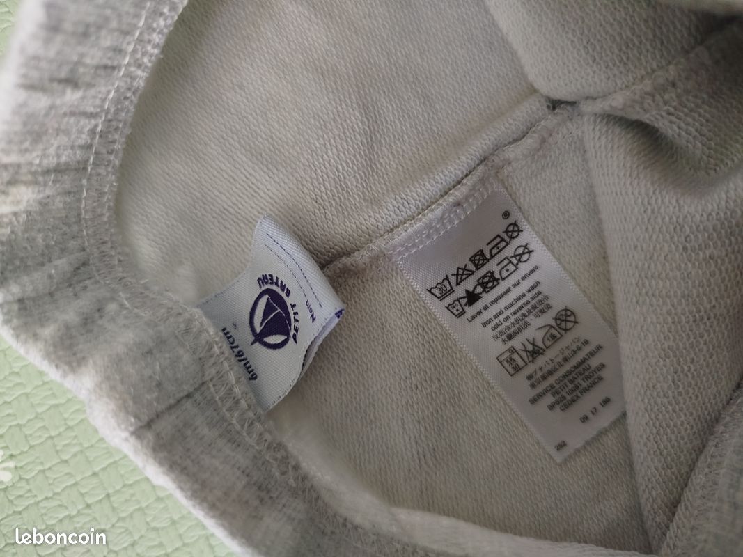 Lot 2 joggings Petit Bateau 6 mois (image 5)