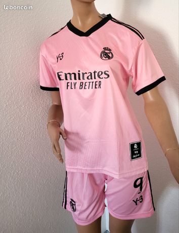 Short Real Madrid Rose Maillot Foot Real Madrid Benzema Vêtements
