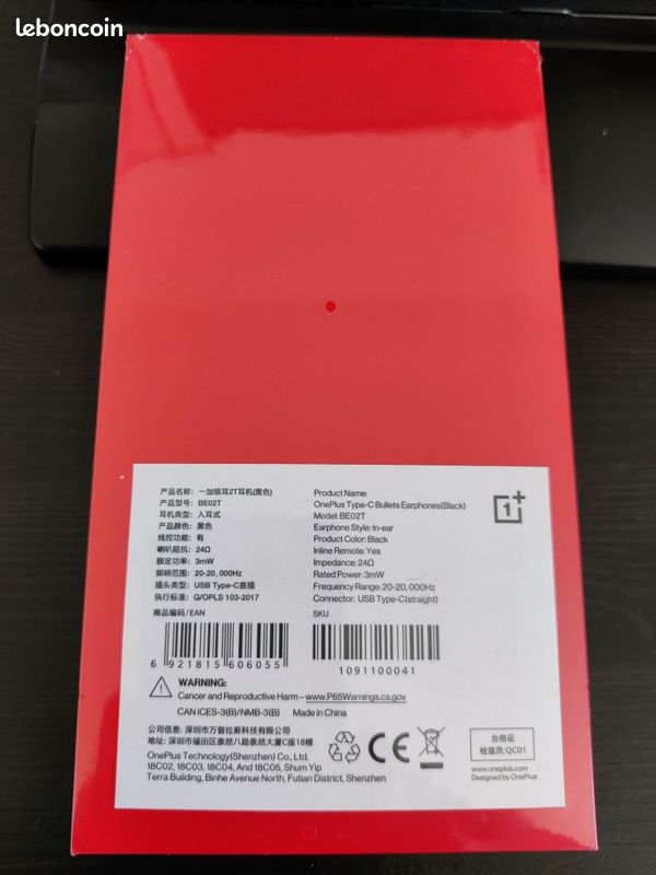 Oneplus Type-C Bullets Earphone Black (image 3)
