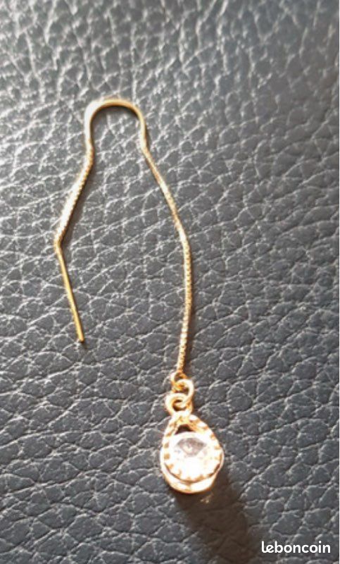 Boucles d’oreilles et collier plaqué or (image 2)