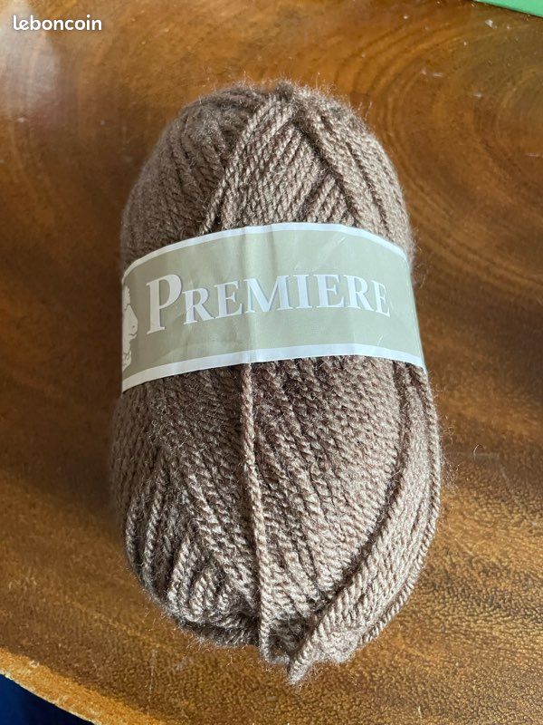 Lot De 10 Pelotes De Fil Mohair Ice Yarns - Coloris Camel Doré - 25 G Par Pelote - Aiguille N°3