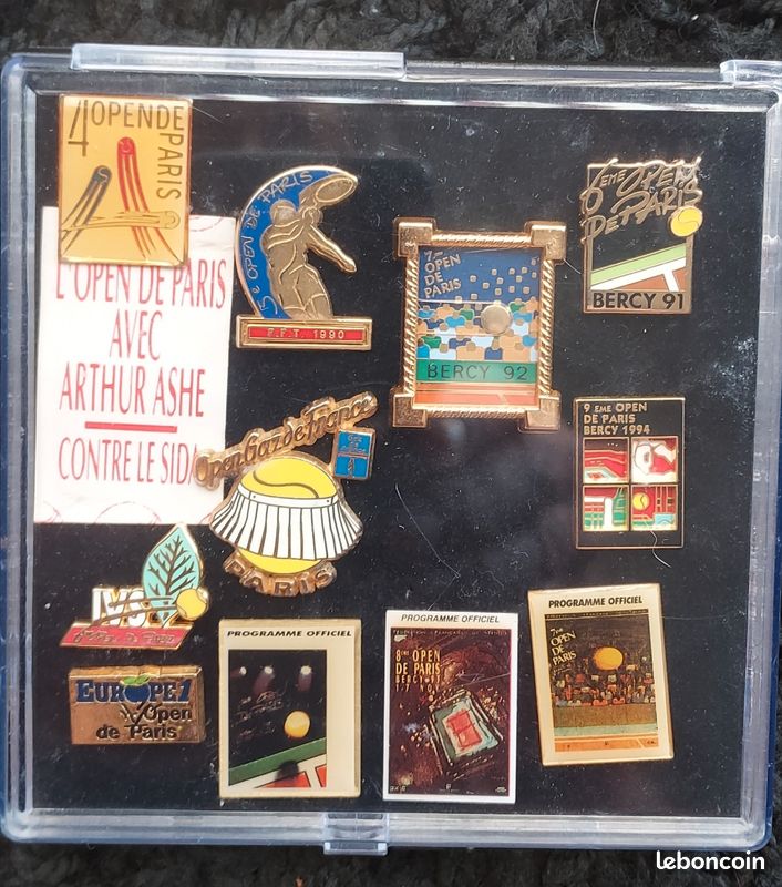 Lot pin's collection Tennis Open de France Arthus Bertrand vintage (image 9)