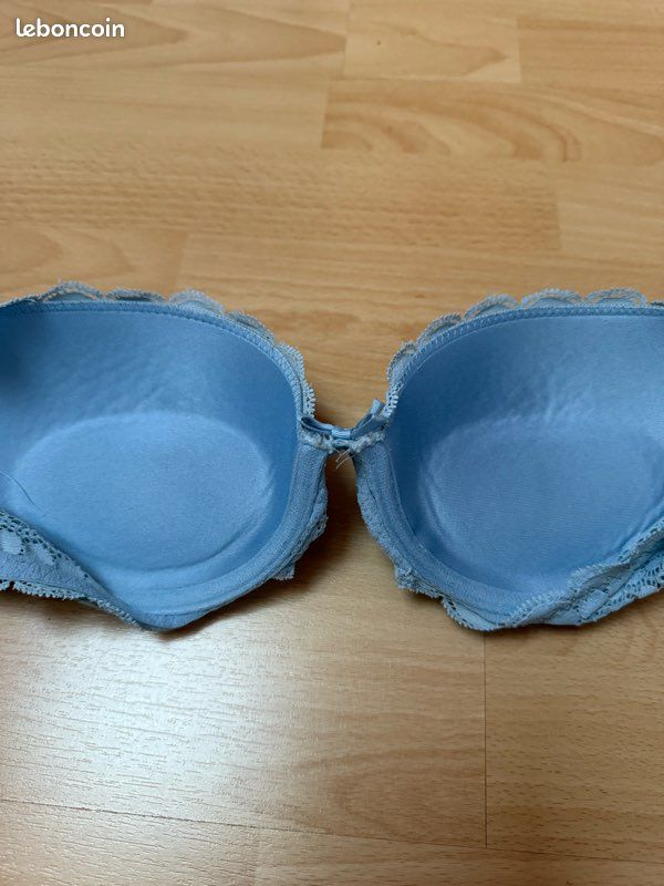 Soutien-gorge Loza May 85C Bleu Clair Et Beige - Neuf Avec étiquettes