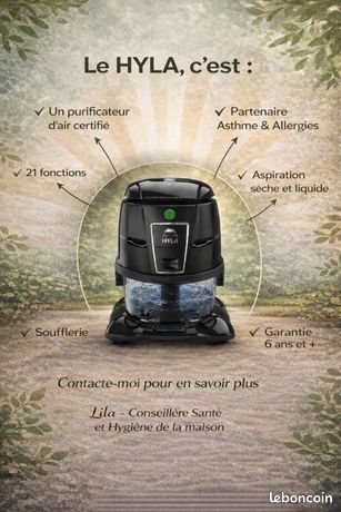 Purificateur d'air aspirateur Hyla - Électroménager