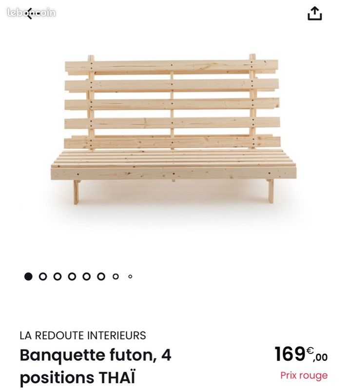 Canapé lit futon neuf (image 2)