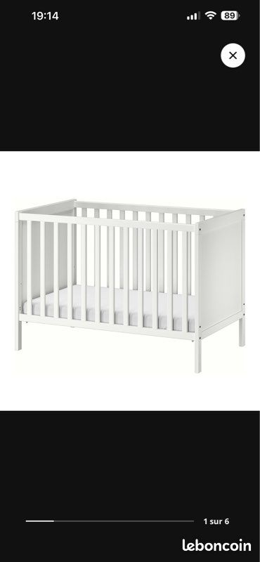 Lit à barreau bébé IKEA (image 1)