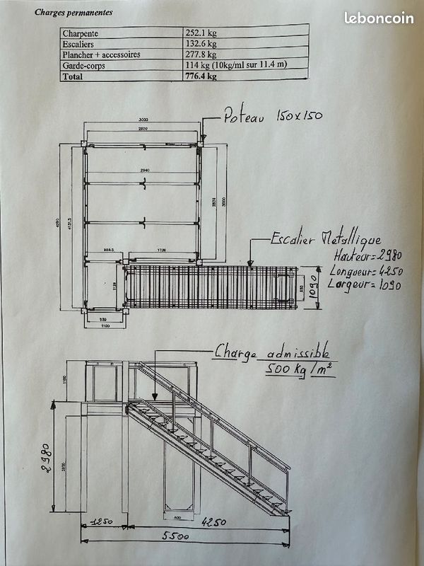 Ensemble escalier mezzanine (image 3)