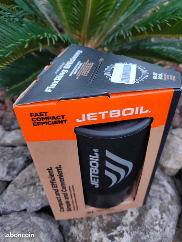 Réchaud Jetboil Zip - Système Intégré 0.8L, Ébullition 2min - Parfait Randonnée/Camping