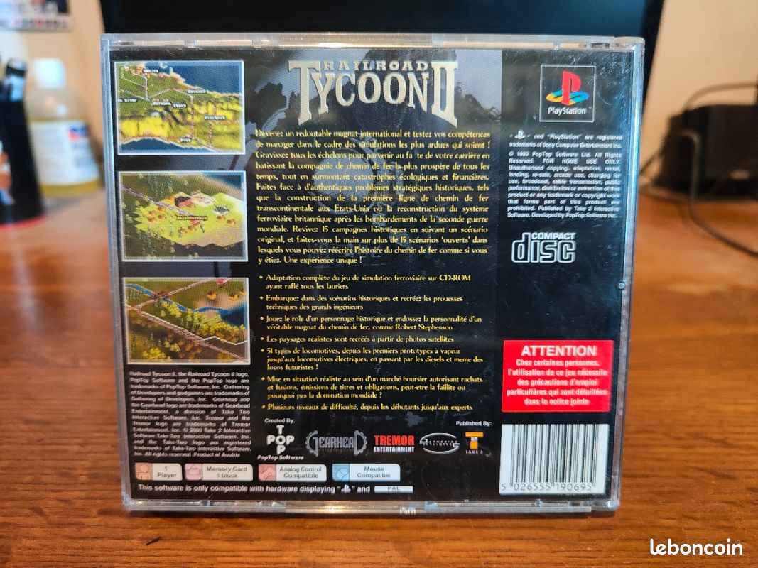 Railroad Tycoon 2 PlayStation 1 PS1 (Gebraucht) in Ebertswil für CHF 4