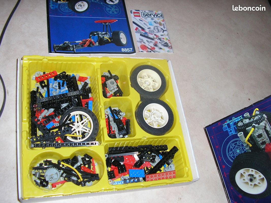 Boite lego technic 8857 complete annee 1993 street chopper motorcycle (image 3)