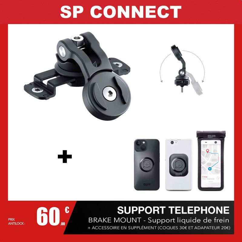 Support Téléphone SP CONNECT Moto/Scooter + Accessoires Coques - Équipement  moto