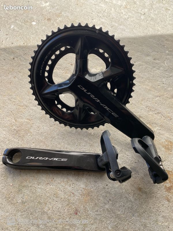 Pédalier Shimano Dura Ace 42/53 D'occasion – Longueur 172,5 Mm, Noir, Très Bon état (9/10)