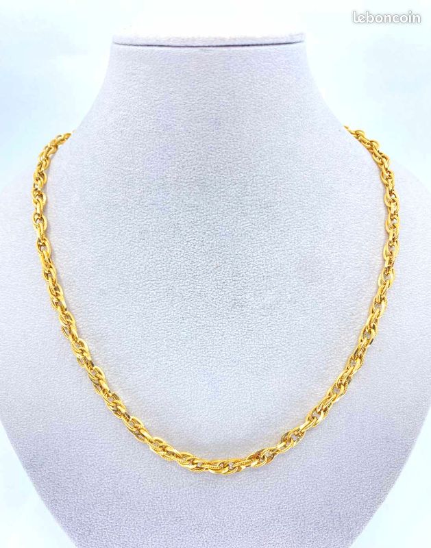Parure Collier & Bracelet Mailles Or Jaune (image 4)