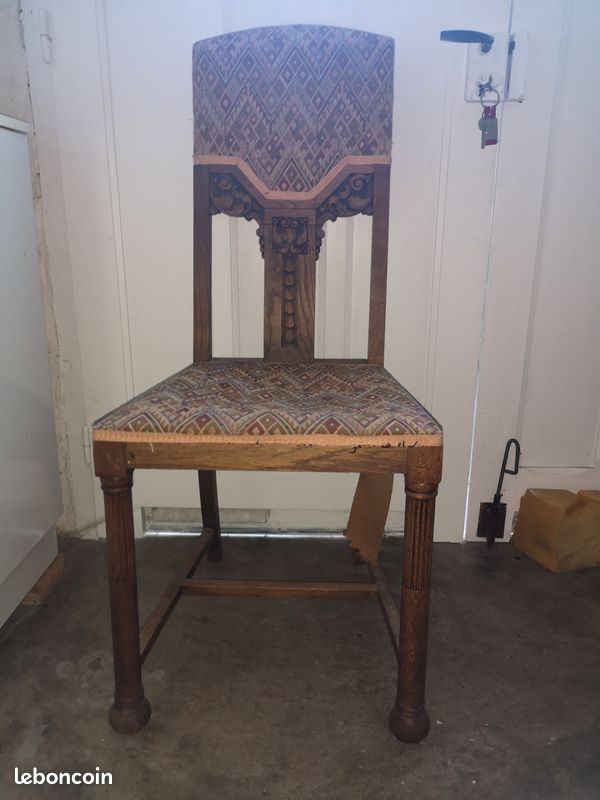 Chaises d'époque à regarnir (image 1)