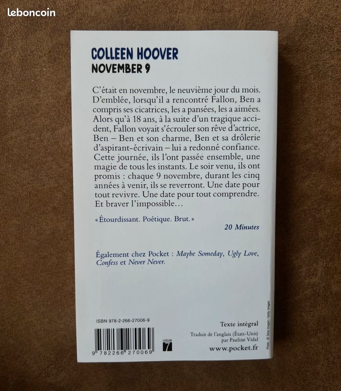 Livre "November 9" de Colleen Hoover (image 2)
