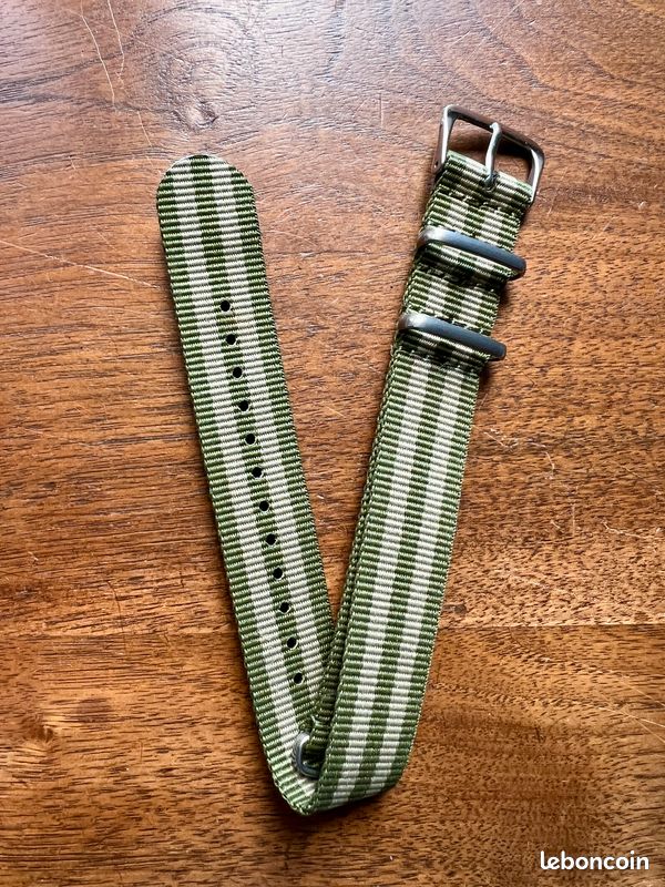 Bracelet De Montre Nylon OD Vert 20 Mm Style Balistique Pour Tudor Pelagos