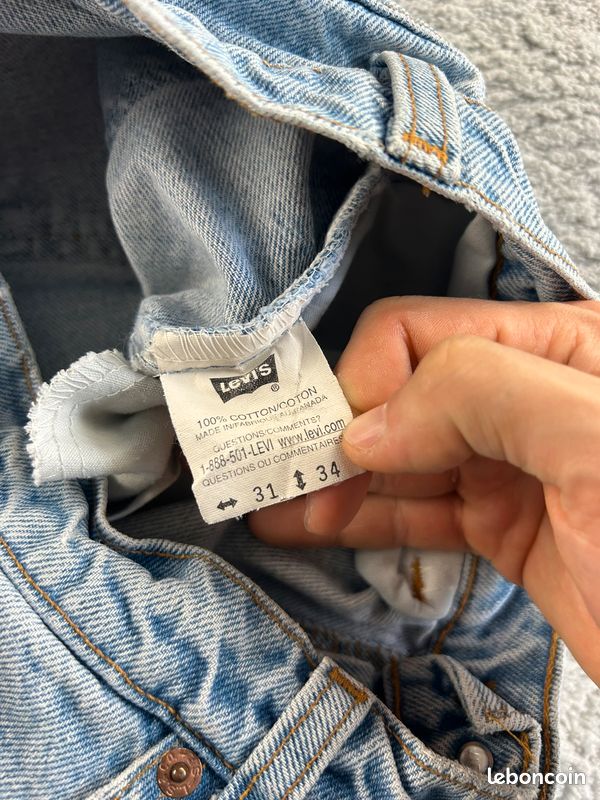 Jean Levi's Bleu Coupe Droite pour homme W31 FR40/42 L34 #LEV.2388 (image 10)