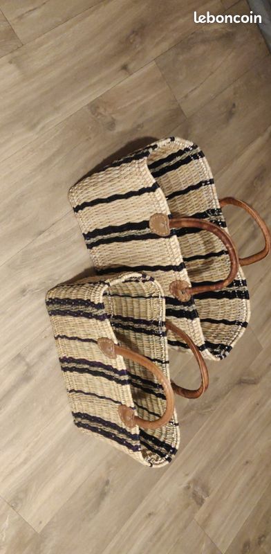 Sac osier/palmier artisanal (image 1)