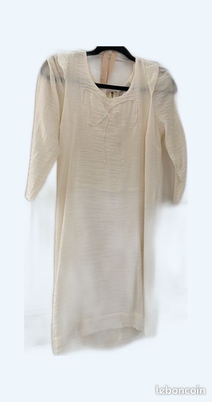 Robe Sandro taille 3 crème (image 1)
