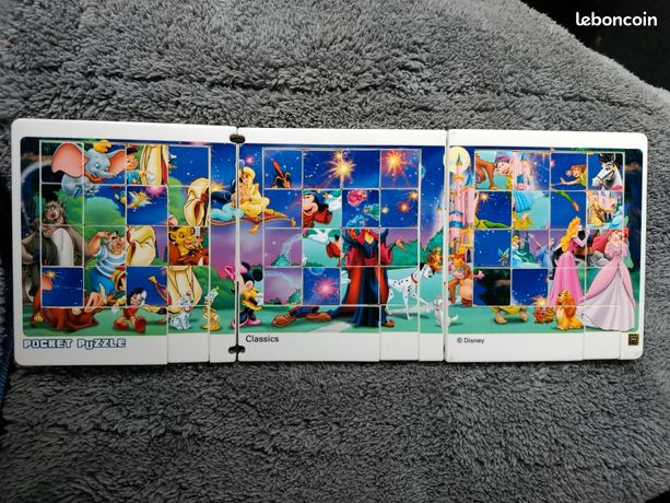 DISNEY - TAQUIN pousse-pousse riddle blanche neige et les 7 nains 1980