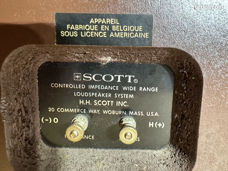 Enceinte Scott d’occasion | Plus que 3 à -60