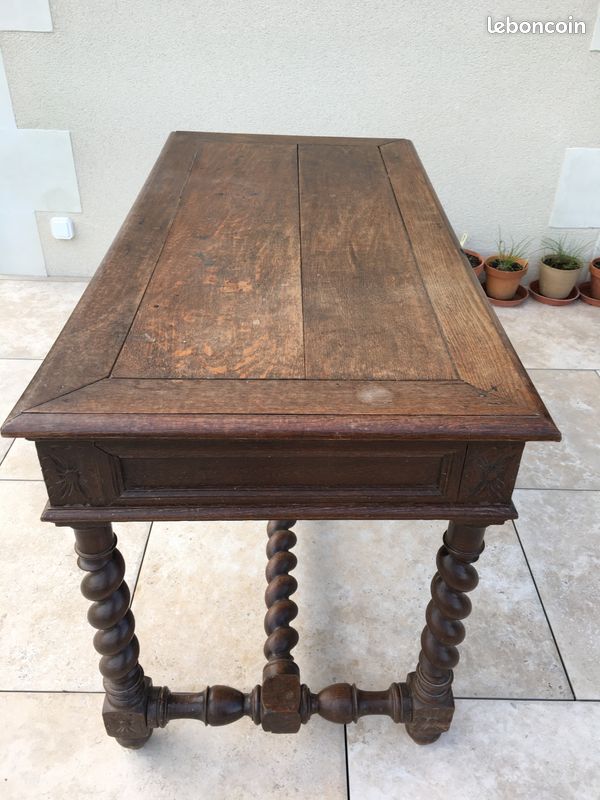 Table ancienne style Louis XIII (image 7)