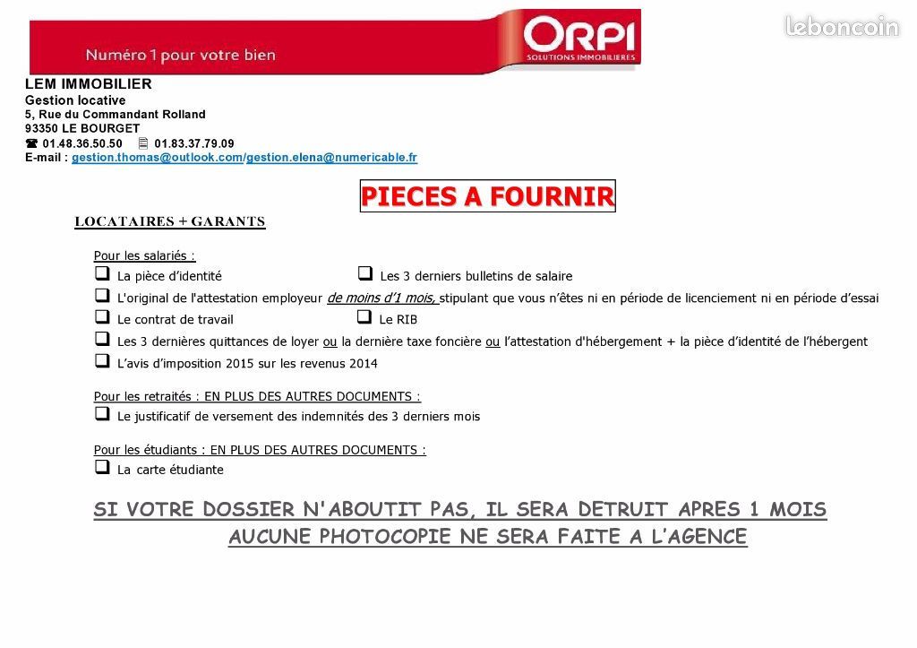 Appartement a louer drancy - 1 pièce(s) - 43 m2 - Surfyn