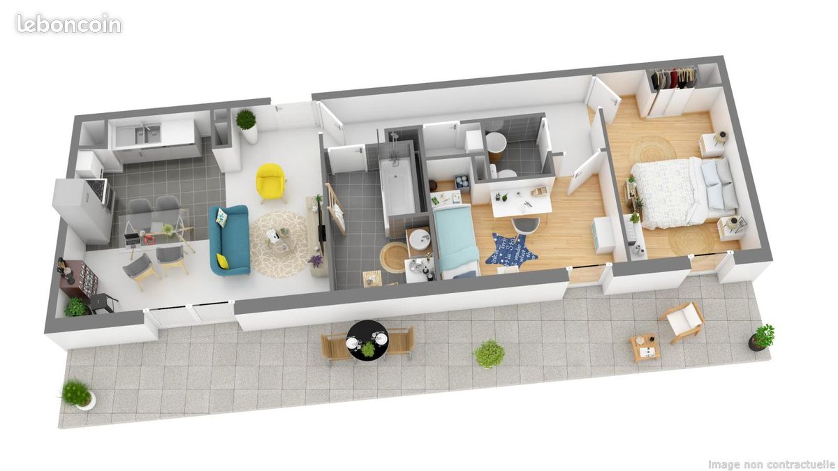 Appartement 3 pièces 63 m² · à Darnétal · 63 m² · 805 €/mois