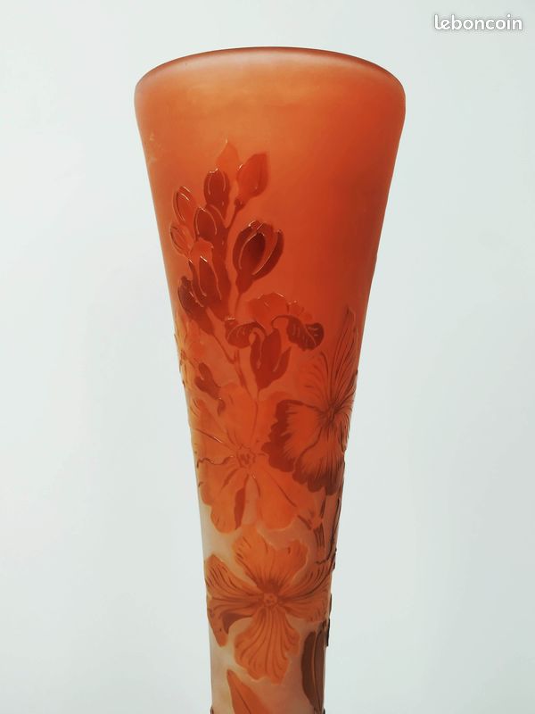 Vase Gallé - Lys des Incas - 29,5 cm (image 6)