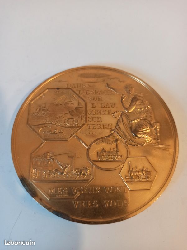 Médaille En Bronze Monnaie De Paris, Signée Dropsy, Offerte Par GMF Vie