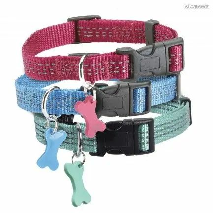 Collier réfléchissant Safe fushia taille XS pour chien NEUF Bobby (image 2)