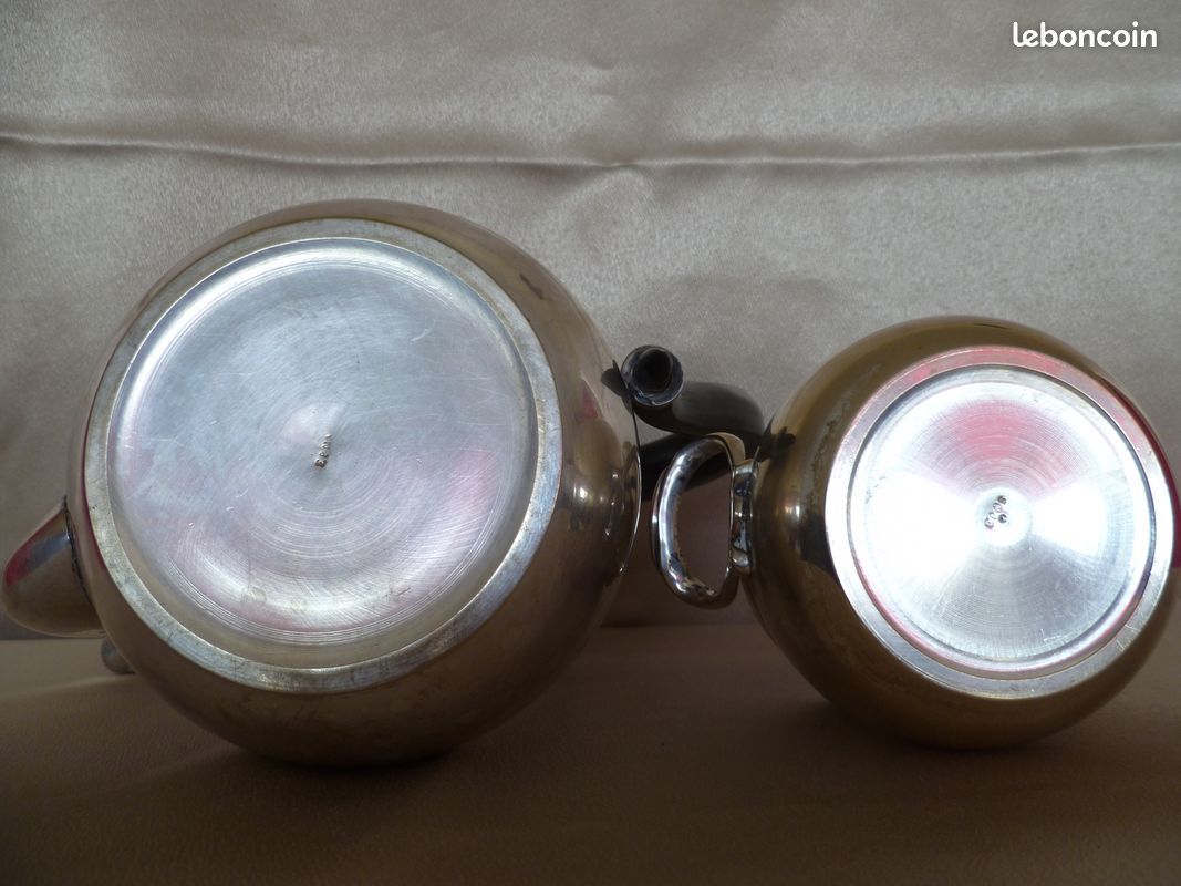 Lot Cafetière/Sucrier Métal Argenté (image 5)