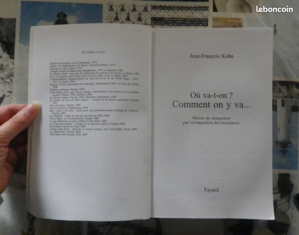 COMMENT ON Y VA... Par Jean-François KAHN Ed. Fayard (image 4)