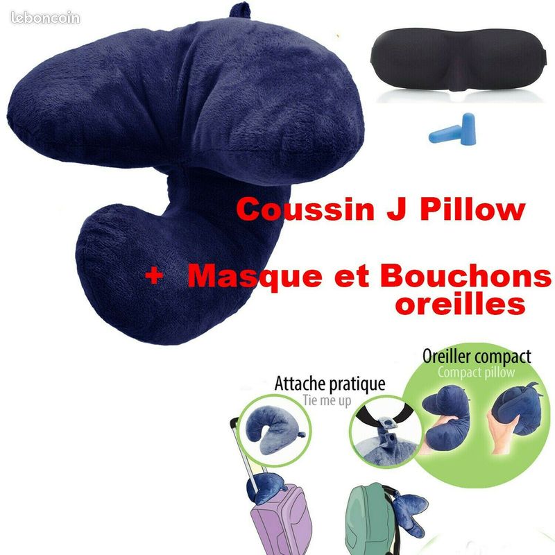 Oreiller coussin de voyage avion voiture my.Pillow cervicales tour de cou +CADEAU (image 6)