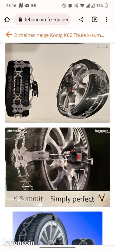 Thule K-SUMMIT K45 x2 Snow Chains