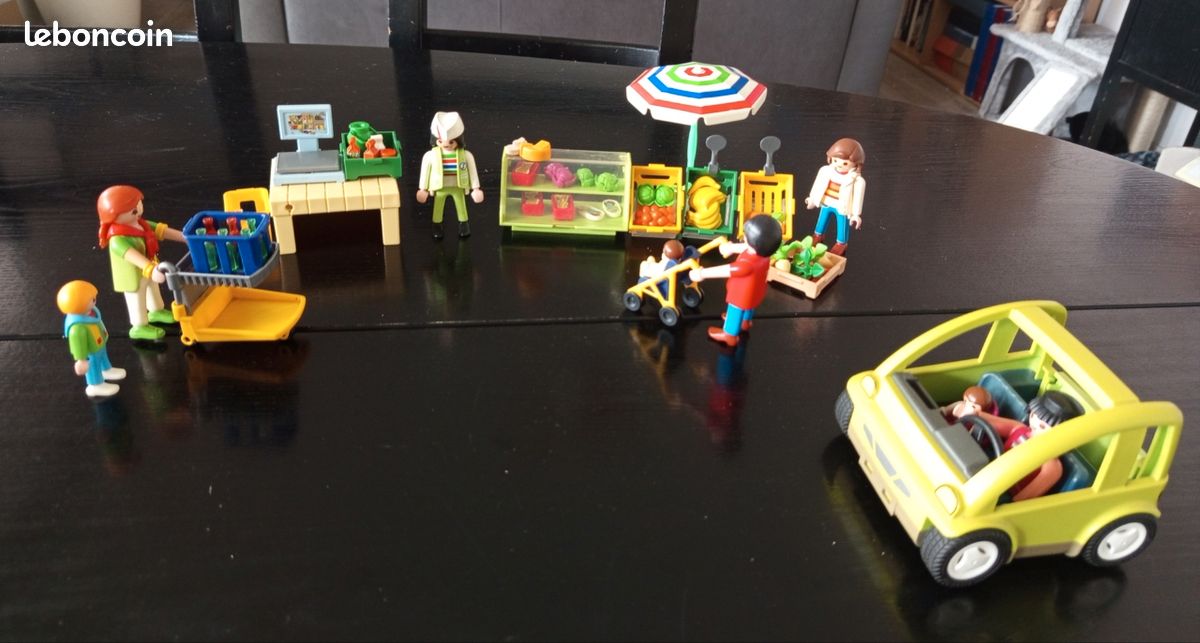 Supérette Playmobil et voiture (image 1)