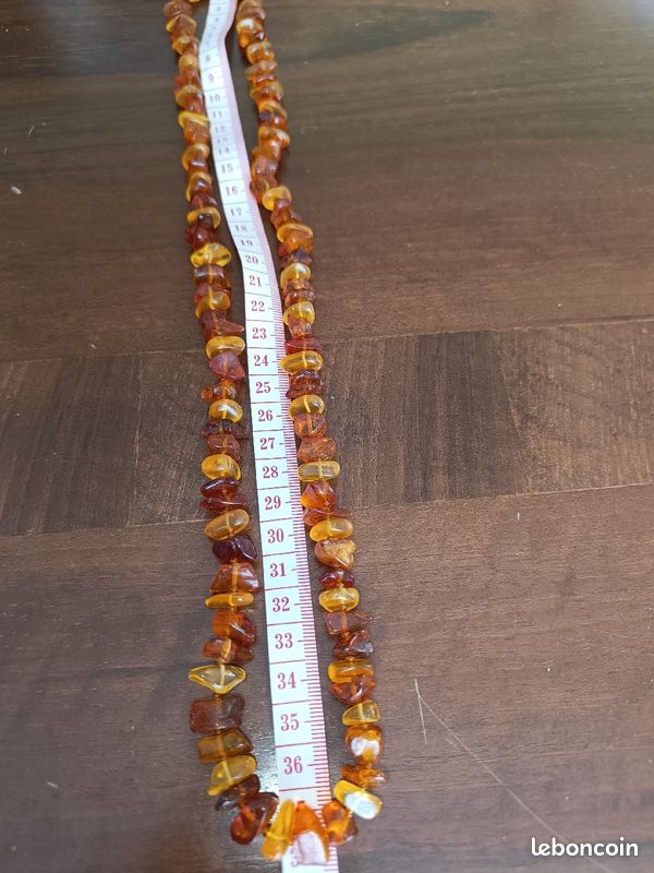 Grand collier ambre naturel (image 7)