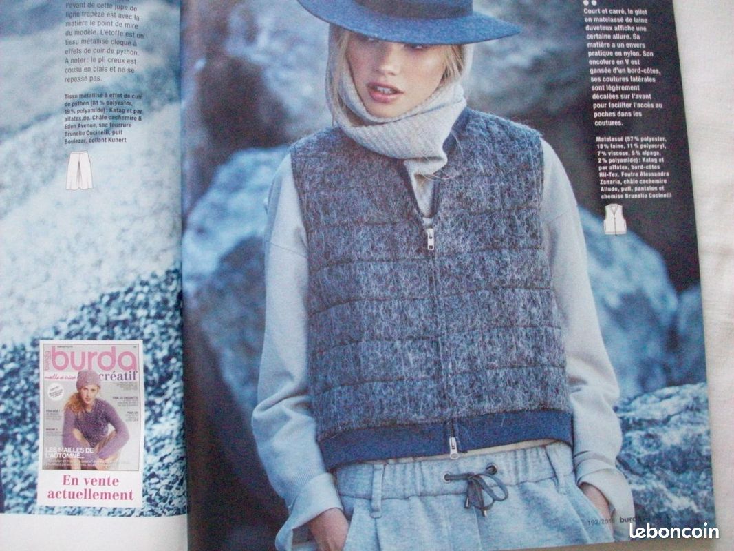 Magazine Burda style patrons tailles: 34/42 et 44/52 déc 2015 (image 3)