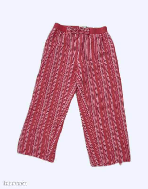 Pantalon/pantacourt pyjama coton hiver/demie-saison (image 1)