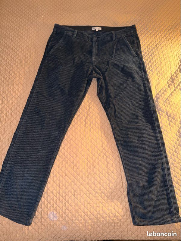 Pantalon chino velours côtelé Kiwi Saint-Tropez bleu M (image 2)