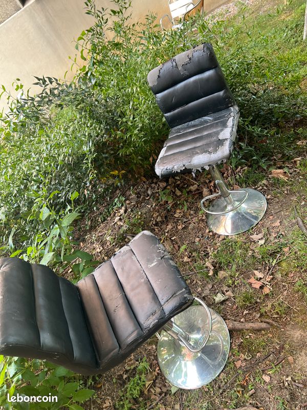 2 chaises tabourets occasion (image 1)