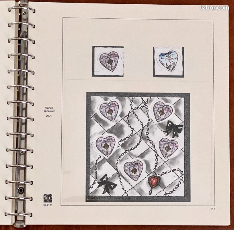 Noir Album De Timbres-poste De Type Intercalaire, 10 Feuilles (20 Pages