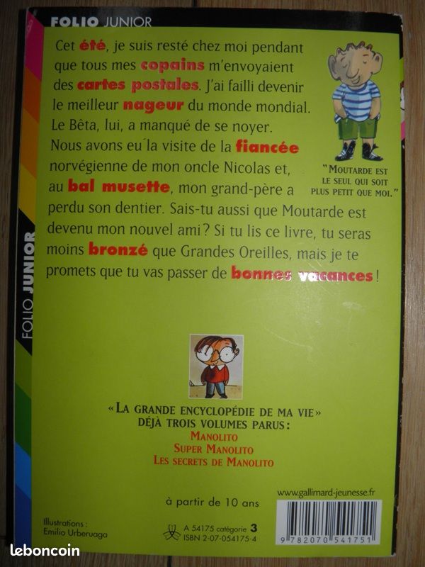 Bonnes vacances Manolito (E. Lindo) quasi NEUF (image 2)