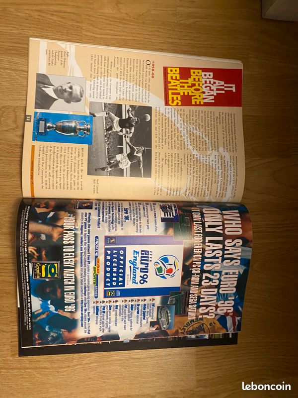 Programme UEFA Euro 96 Angleterre – Groupe A (Pays-Bas, Ecosse, Suisse) – 1995/96