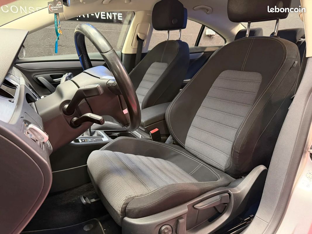 Volkswagen Passat CC 2.0 TDI 150ch BVM6 Business - Entretien à jour - Carplay - Embrayage et distribution Neuf - Radar AV/AR - Sièges électriques (image 12)