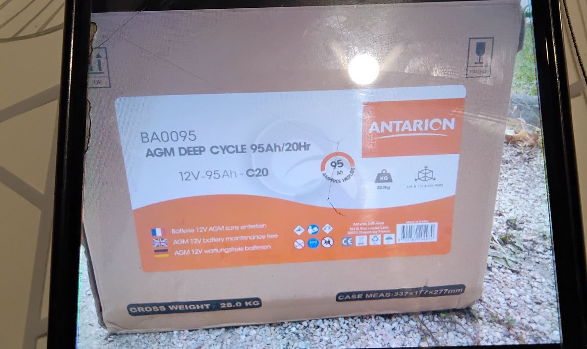 Batterie AGM COMPACT 95Ah ANTARION